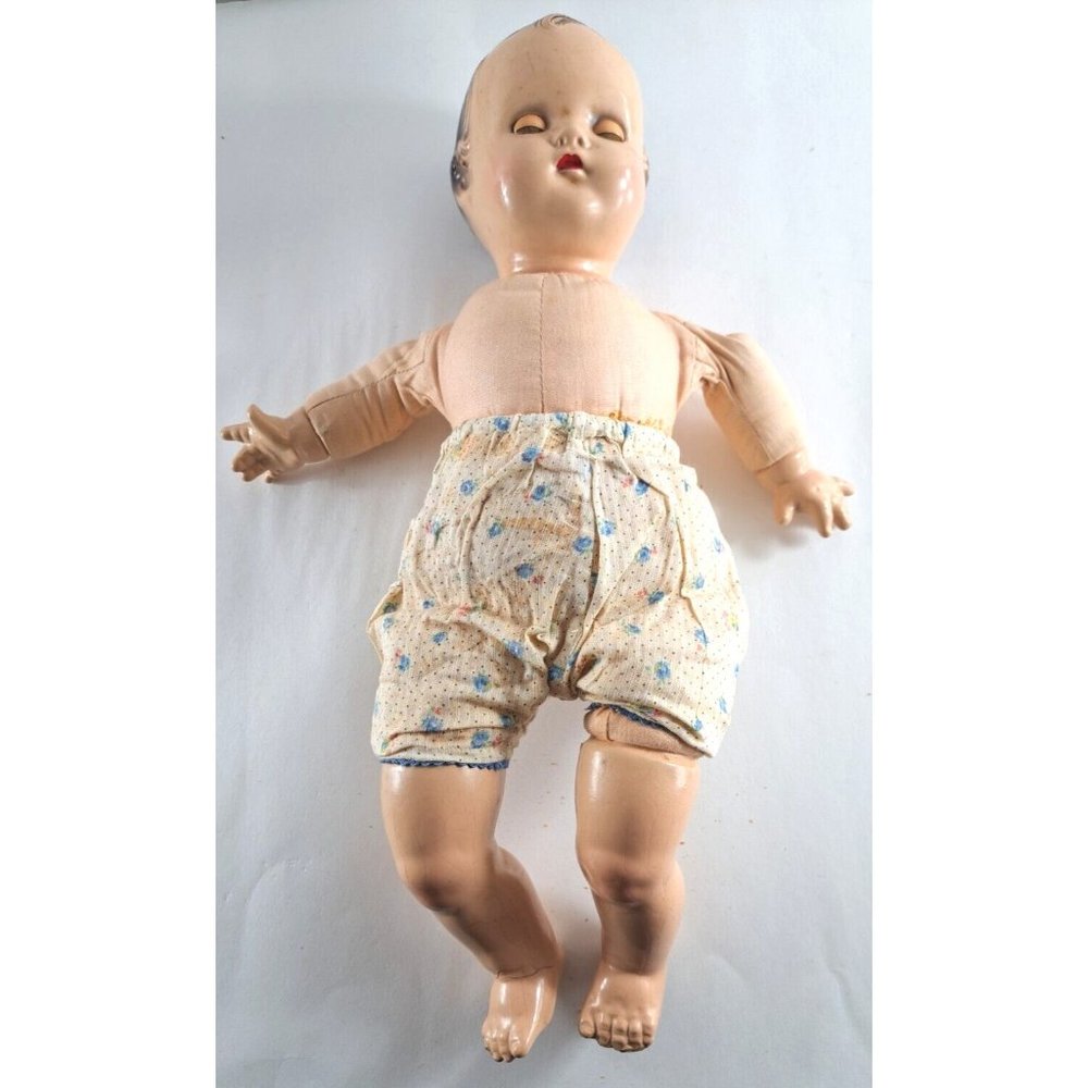 Vintage Madame Alexander Dionne Doll 16" Composition Cloth Body Sleepy Eyes